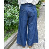 バックリボンワイドデニムパンツ | axes femme | 詳細画像3