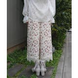 接触冷感裾レースワイドパンツ | axes femme | 詳細画像3 