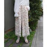 生成り | 接触冷感裾レースワイドパンツ | axes femme
