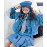 リボン×プリーツデニムスカート | axes femme | 詳細画像5