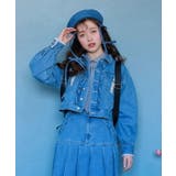 ウォッシュ | レース×フリルデニムジャケット | axes femme