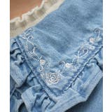 ローズ刺繍フリルデニムジャケット | axes femme | 詳細画像4 