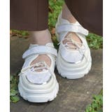 レース使いオープンスニーカー | axes femme | 詳細画像1