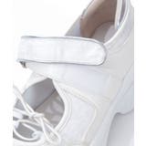 レース使いオープンスニーカー | axes femme | 詳細画像4