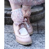 ピンク | 甲あき配色ブーティー | axes femme