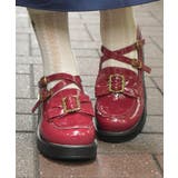 赤 | バックルリボンローファー | axes femme
