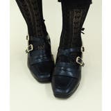 黒 | バックレースアップローファー | axes femme