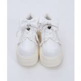 リボン付き合皮厚底スニーカー | axes femme | 詳細画像19 