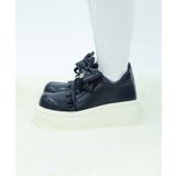 リボン付き合皮厚底スニーカー | axes femme | 詳細画像2 