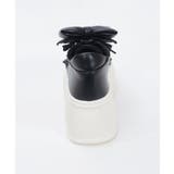 リボン付き合皮厚底スニーカー | axes femme | 詳細画像21 