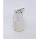 リボン付き合皮厚底スニーカー | axes femme | 詳細画像9 