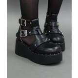 黒 | カットアウトデザインシューズ | axes femme