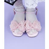 ピンク | レースリボンサンダル | axes femme