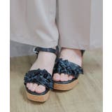 黒 | リボン×リボンサンダル | axes femme