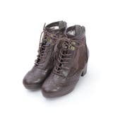 Dブラウン | チュールレースアップブーツ | axes femme