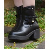 黒 | サイドリボンウエスタンブーツ | axes femme