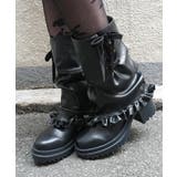 黒 | レースアップカバーブーツ | axes femme