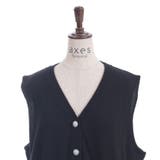 チェックリボンブローチベスト | axes femme | 詳細画像11