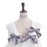 チェックリボンブローチベスト | axes femme | 詳細画像19