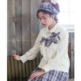 チェックリボンブローチベスト | axes femme | 詳細画像5