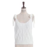 肩リボンシャギービスチェ | axes femme | 詳細画像5