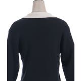 ブローチ付バイカラー襟ニット | axes femme | 詳細画像21 