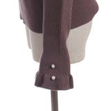 ブローチ付バイカラー襟ニット | axes femme | 詳細画像31 