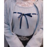ニットビスチェ×カーディガンセット | axes femme | 詳細画像6 