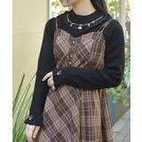 黒 | バラボトルネックリブプルオーバー | axes femme