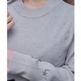 テレスコープラメ刺繍ニット | axes femme | 詳細画像5