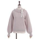 ブローチ付透かしフリルニット | axes femme | 詳細画像23