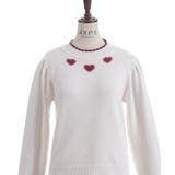 ハートジャカードニットプルオーバー | axes femme | 詳細画像17 