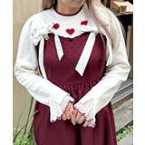 ハートジャカードニットプルオーバー | axes femme | 詳細画像4 