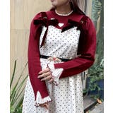 赤 | ハートジャカードニットプルオーバー | axes femme