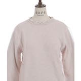 カメリア刺繍チュール袖ニット | axes femme | 詳細画像18 