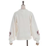 カメリア刺繍チュール袖ニット | axes femme | 詳細画像22 