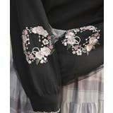 カメリア刺繍チュール袖ニット | axes femme | 詳細画像6 