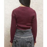 バラボトルネックリブニット | axes femme | 詳細画像2