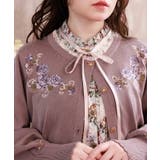 フラワーガーデン刺繍カーディガン | axes femme | 詳細画像8