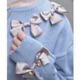 サテンリボンニットカーディガン | axes femme | 詳細画像10