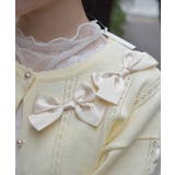 サテンリボンニットカーディガン | axes femme | 詳細画像6