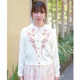 金木犀刺繍ニットカーディガン | axes femme | 詳細画像4 