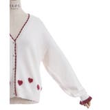 ハートジャカードニットカーディガン | axes femme | 詳細画像22 