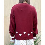 ハートジャカードニットカーディガン | axes femme | 詳細画像3 