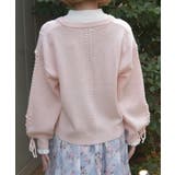 リボン釦編み上げニットカーディガン | axes femme | 詳細画像13 