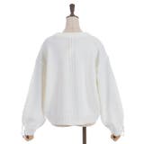 リボン釦編み上げニットカーディガン | axes femme | 詳細画像19 