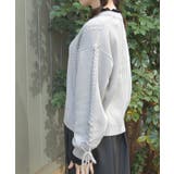 リボン釦編み上げニットカーディガン | axes femme | 詳細画像2 