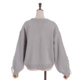 リボン釦編み上げニットカーディガン | axes femme | 詳細画像25 