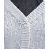 リボン釦編み上げニットカーディガン | axes femme | 詳細画像5 