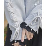 リボン釦編み上げニットカーディガン | axes femme | 詳細画像9 